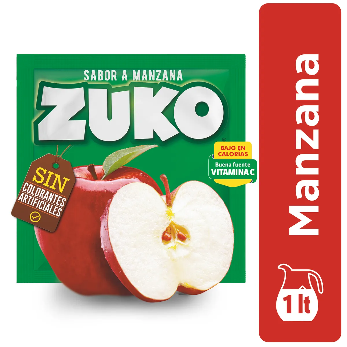 ZUKO - Jugo en Polvo Zuko Manzana 15 g
