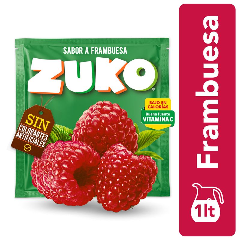 ZUKO - Jugo en Polvo Zuko Frambuesa 15 g