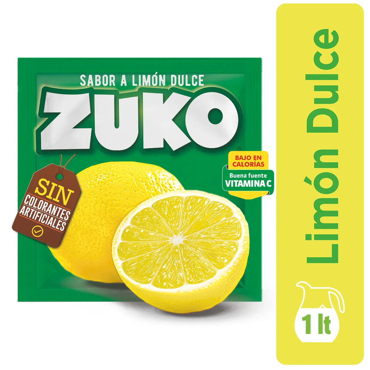 ZUKO - Jugo en Polvo Zuko Limón Dulce 15 g
