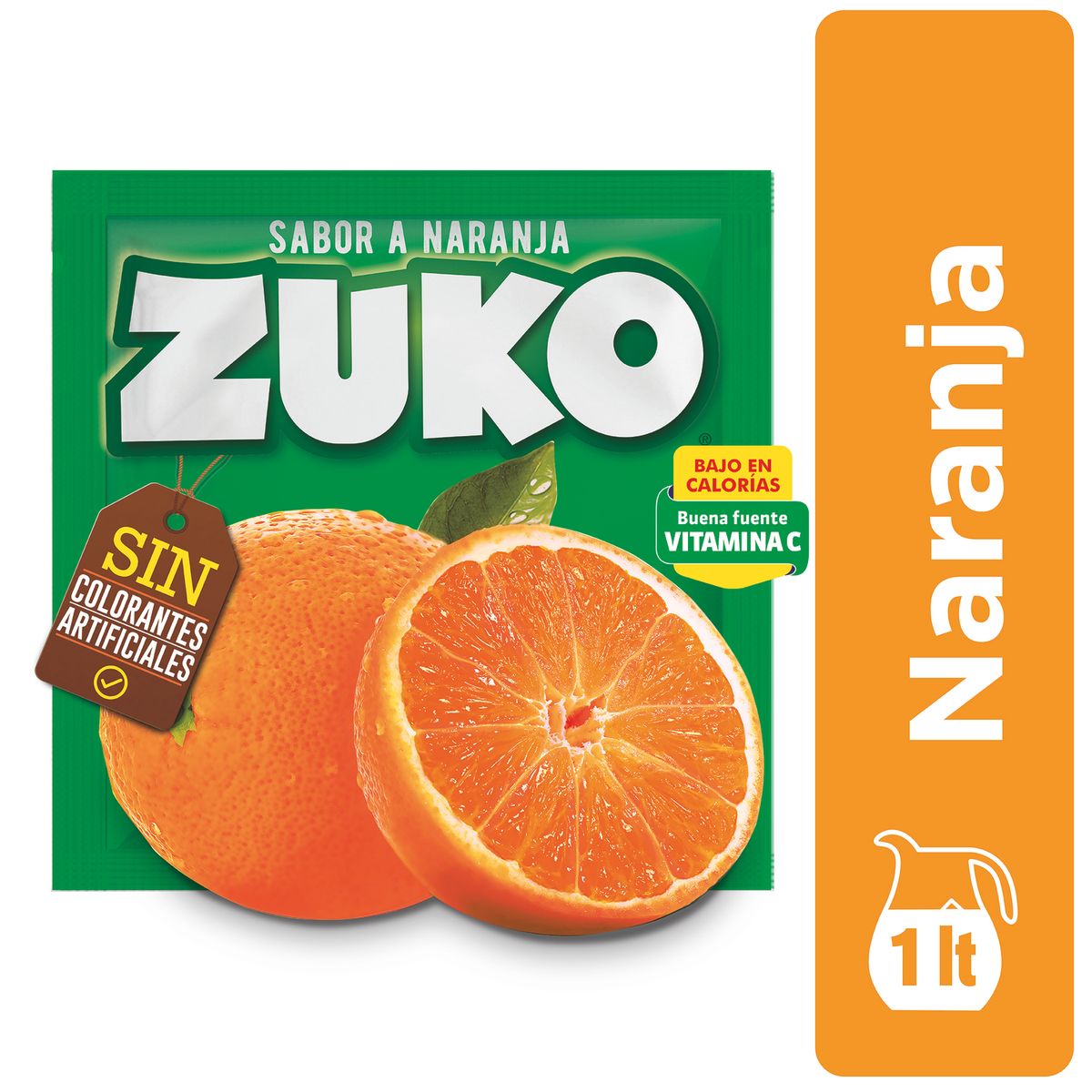ZUKO - Jugo en Polvo Zuko Naranja 15 g