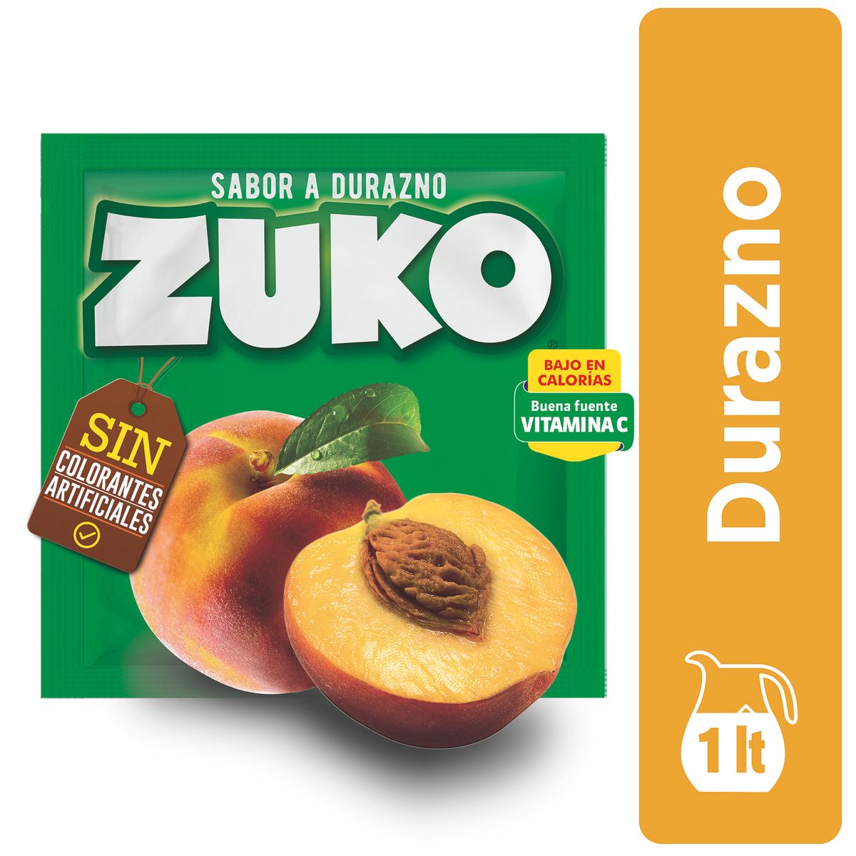 ZUKO - Jugo en Polvo Zuko Durazno 15 g
