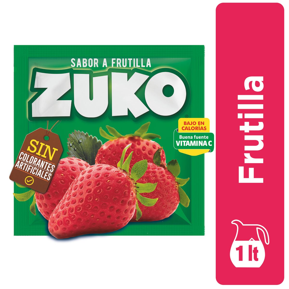 ZUKO - Jugo en Polvo Zuko Frutilla 15 g