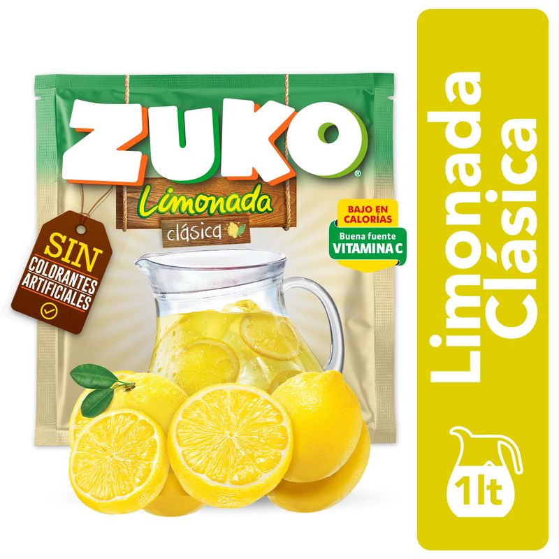 ZUKO - Jugo en Polvo Zuko Limonada 15 g