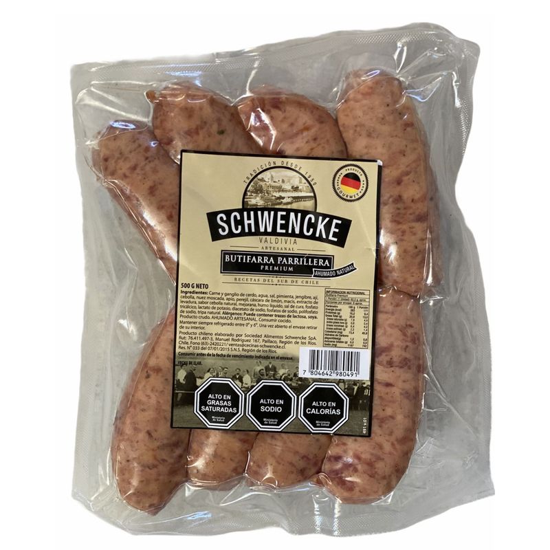 SCHWENCKE - Butifarra Parrillera Schwencke 250 g