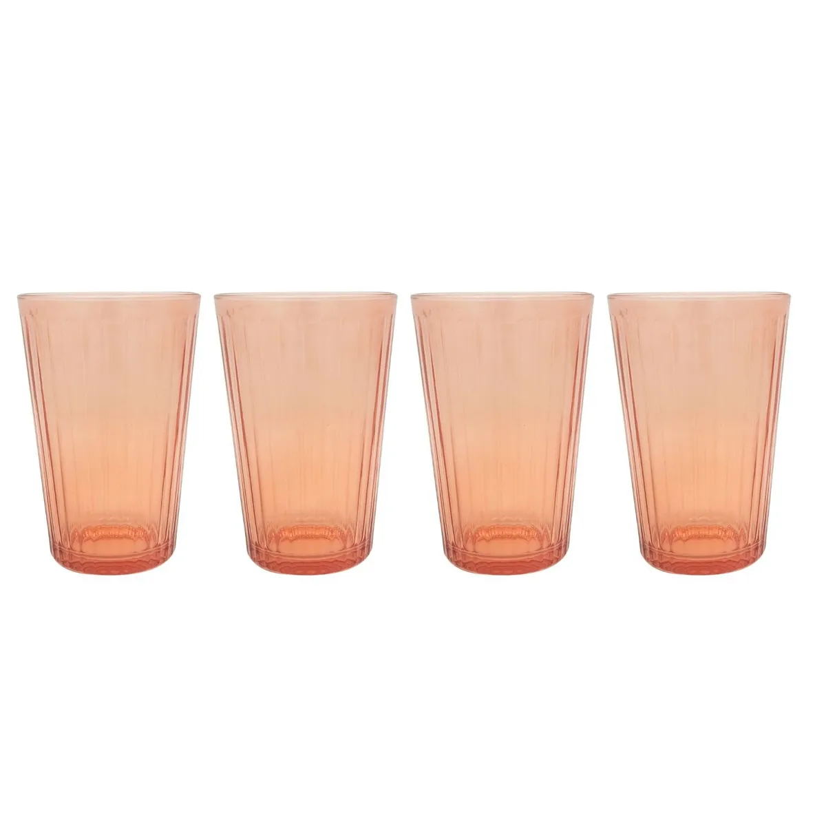 CASA JOVEN - SET 4 VASOS COLORES 430ML