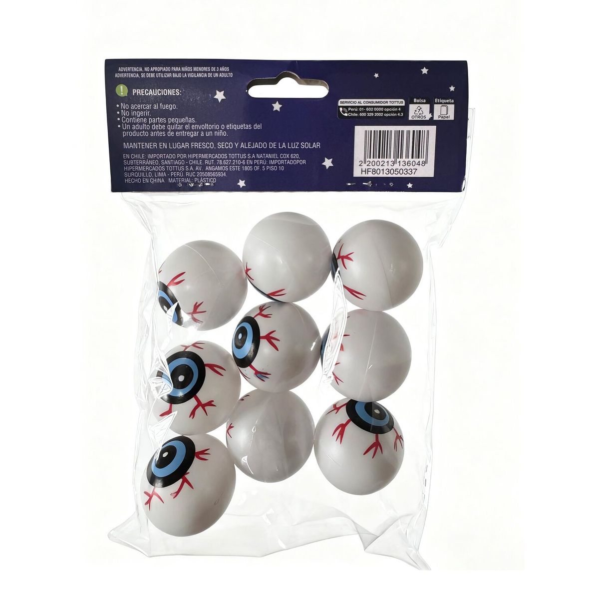 TOTTUS - Halloween Decoración Ojos