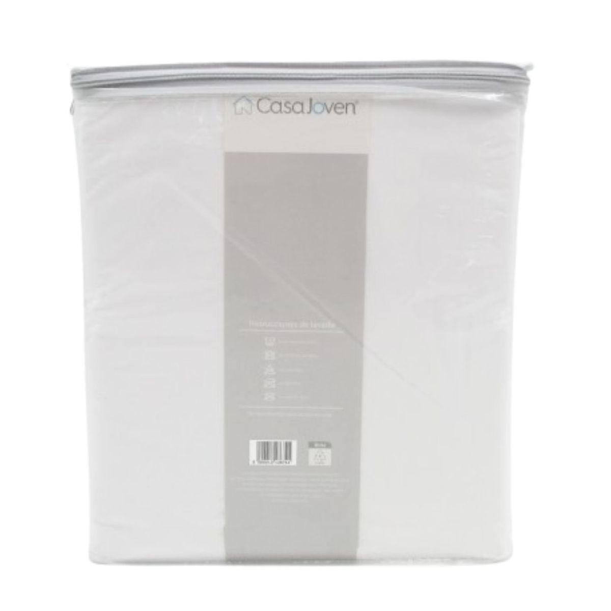 CASA JOVEN - Sabanas Broderie Blanca Beige 1.5 Plaza