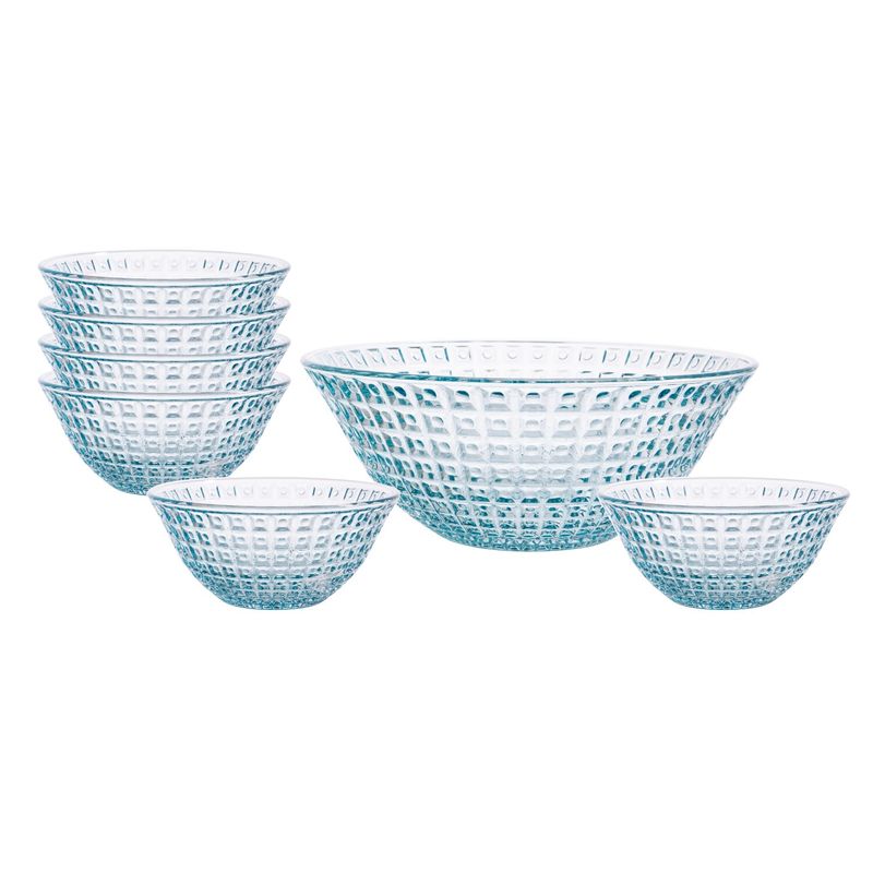 CASA JOVEN - Set Ensaladera + 6Bowls Color Azul