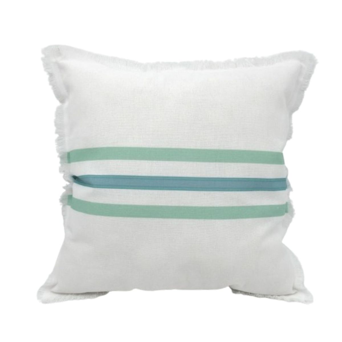 CASA JOVEN - Cojin Deco Stripes Verde Agua 45X45Cm