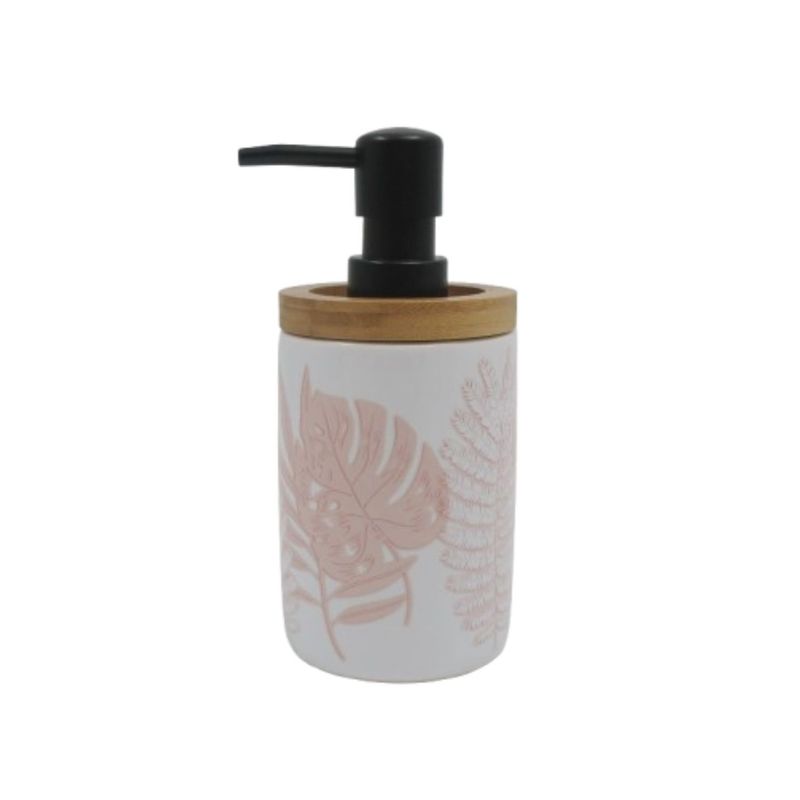 CASA JOVEN - Dispensador Ceramica Hoja Palo Rosa