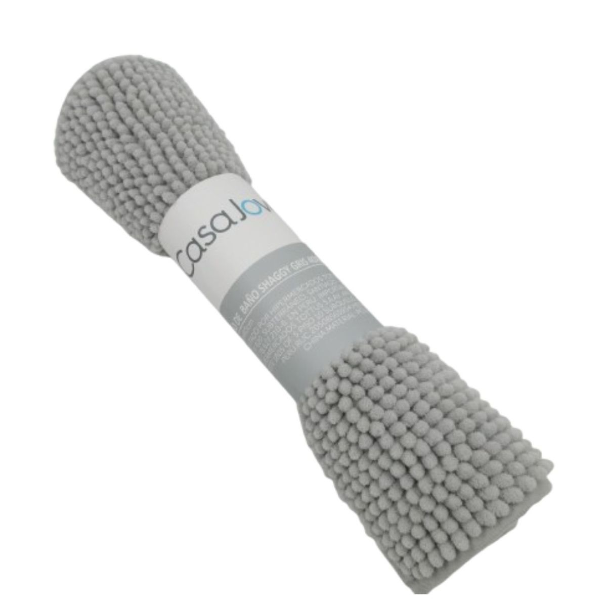 CASA JOVEN - Piso De Baño Shaggy Gris 40X60 Cm