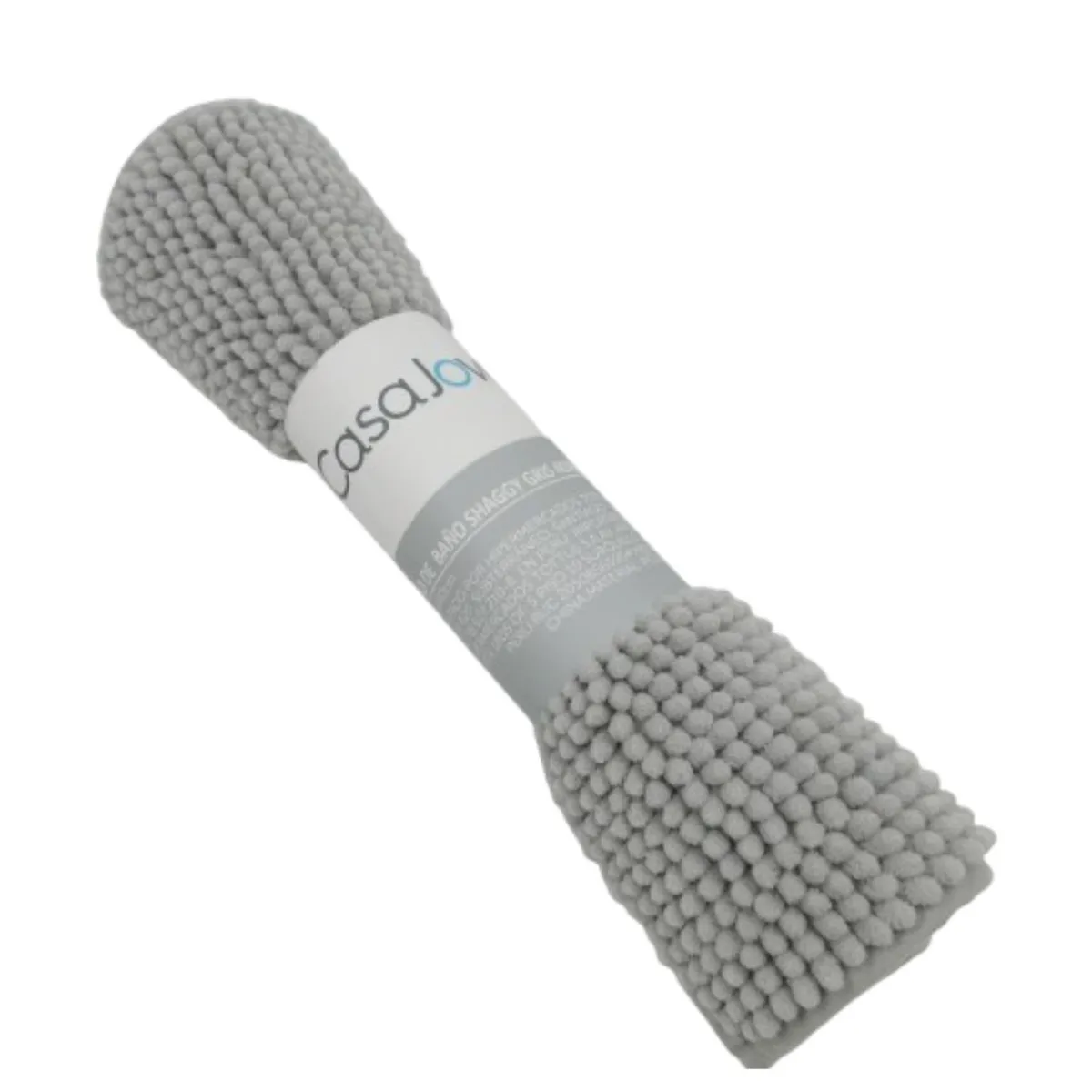 CASA JOVEN - Piso De Baño Shaggy Gris 40X60 Cm