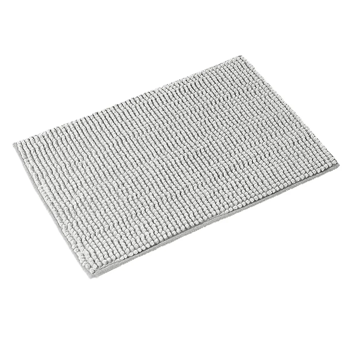 CASA JOVEN - Piso De Baño Shaggy Gris 40X60 Cm