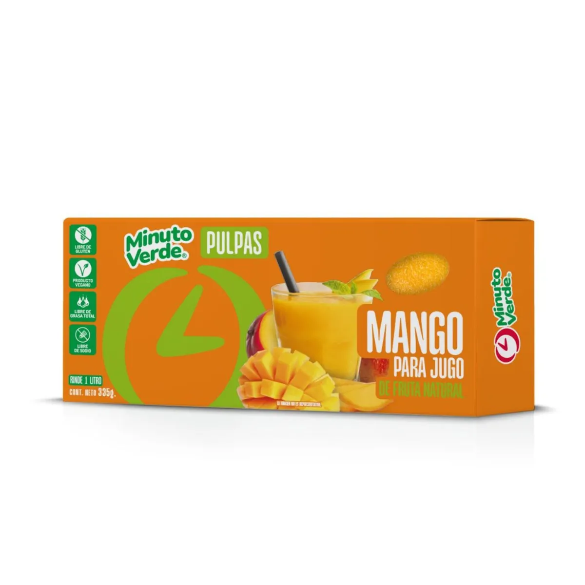 MINUTO VERDE - Pulpa de Mango Congelada Minuto Verde 335 g