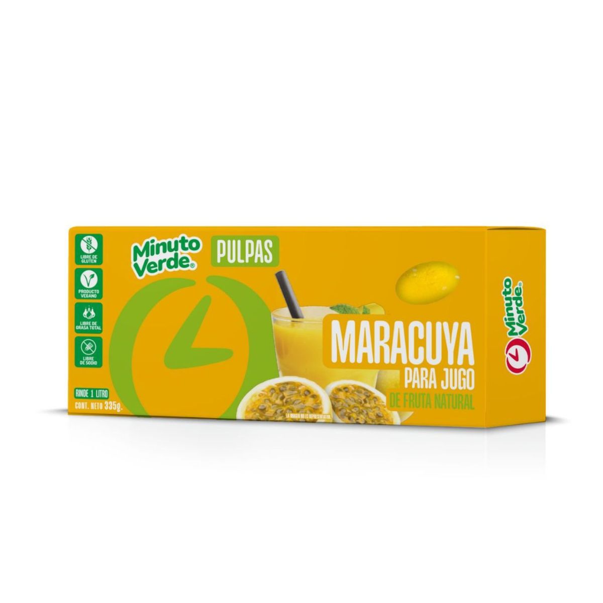 MINUTO VERDE - Pulpa de Maracuyá Congelada Minuto Verde 335 g