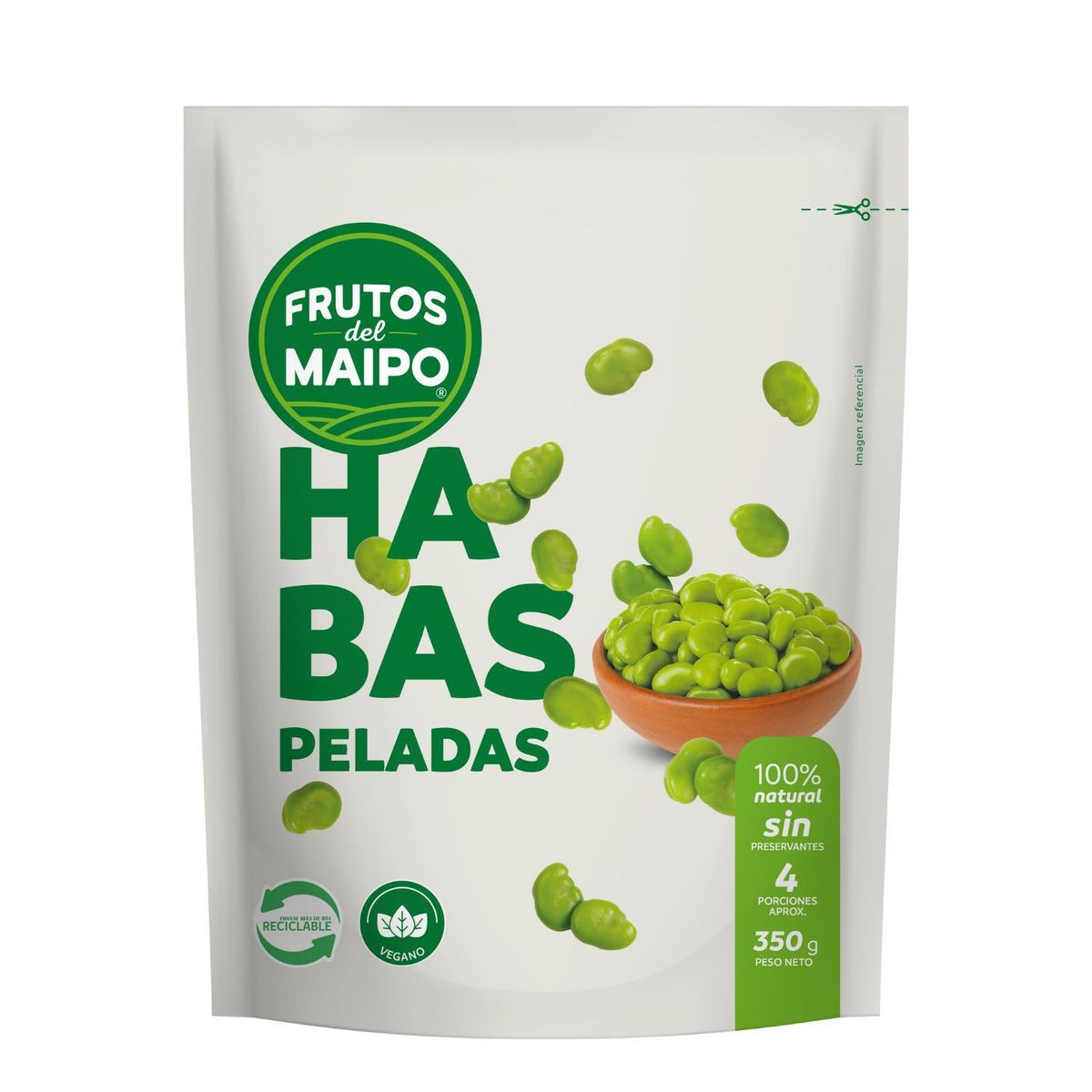 FRUTOS DEL MAIPO - Habas Peladas Congeladas Frutos de Maipo 350 g