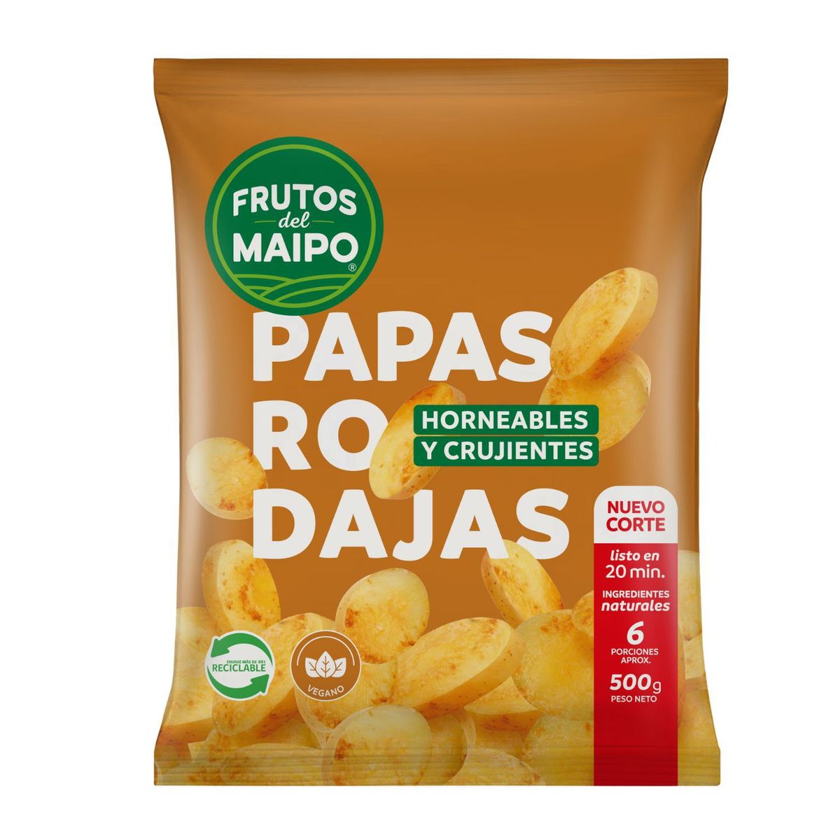 FRUTOS DEL MAIPO - Papas en Rodajas Congeladas Frutos de Maipo 500 g
