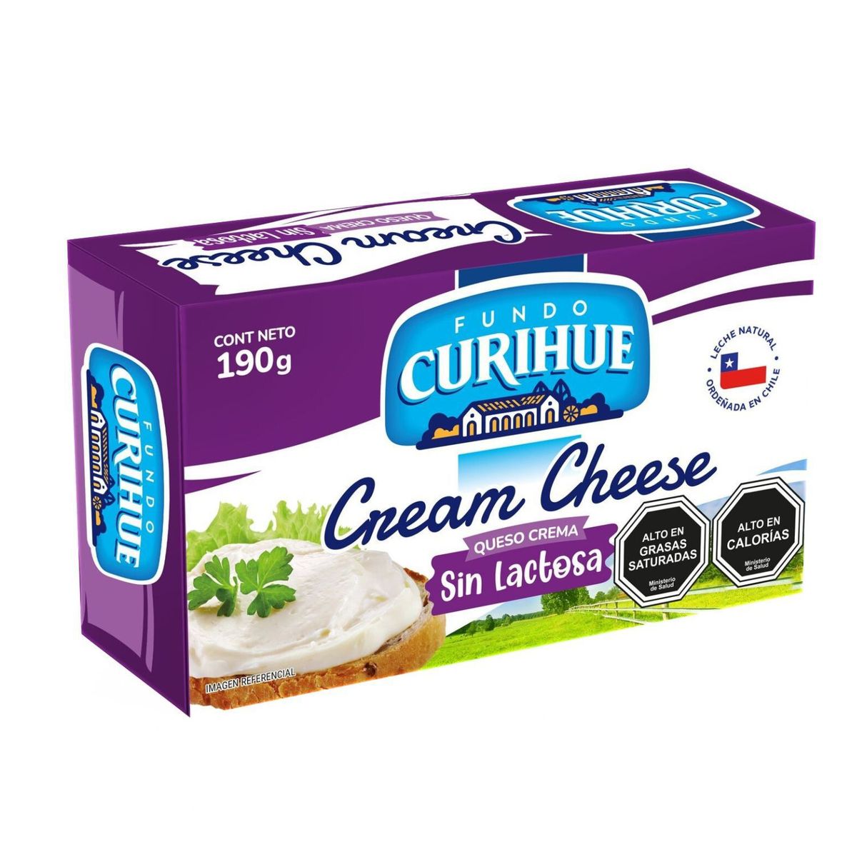 FUNDO CURIHUE - Queso Crema Sin Lactosa Fundo Curihue 190 g