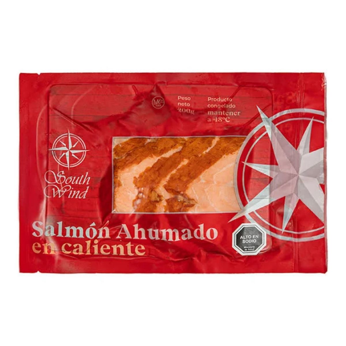 SOUTH WIND - Salmón Ahumado en Caliente Congelado South Wind 200 g