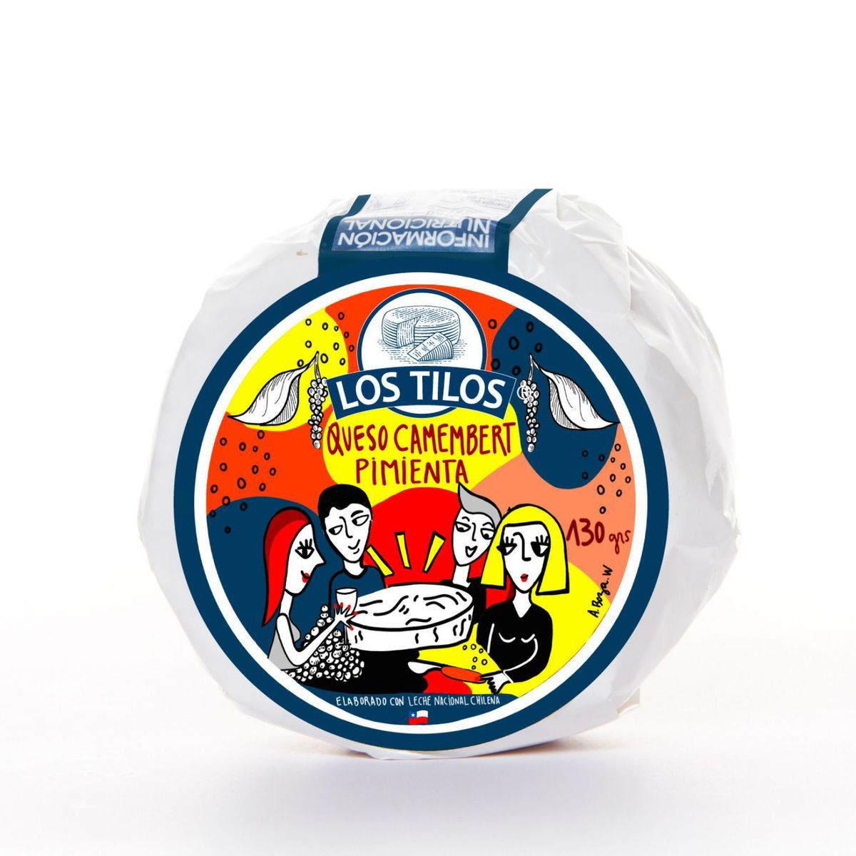 LOS TILOS - Queso Camembert Pimienta Los Tilos 130 g
