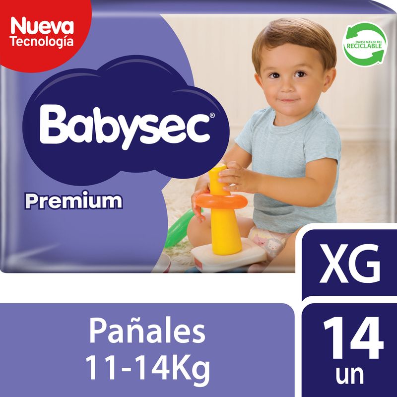 BABYSEC - Pañales Desechables Natural Care XXG Babysec 14 Un