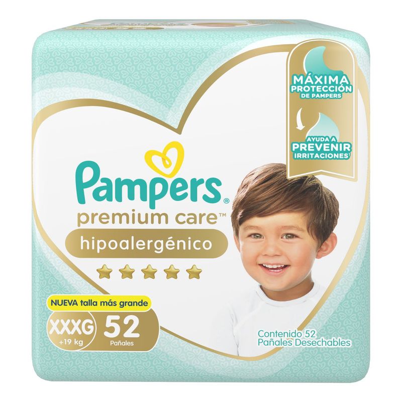 PAMPERS - Pañales Desechables Pampers Premium Care XXXG 52 Un