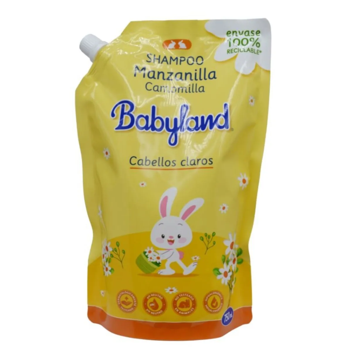 BABYLAND - Shampoo Manzanilla Doypack Babyland 750 ml