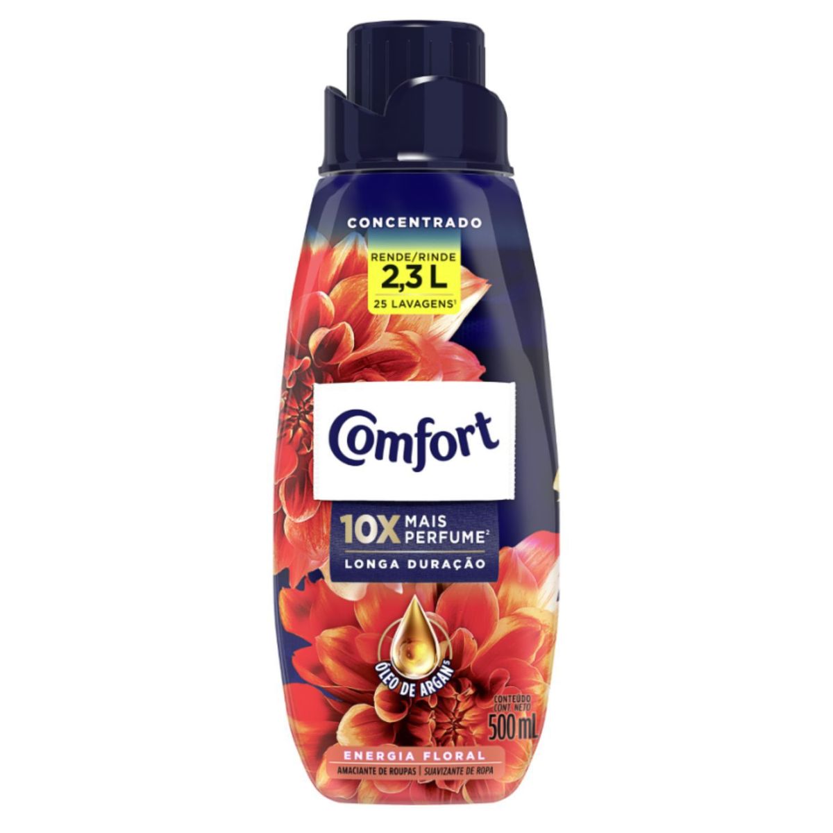 COMFORT - Suavizante de Ropa Concentrado Energía Floral Comfort 500 ml
