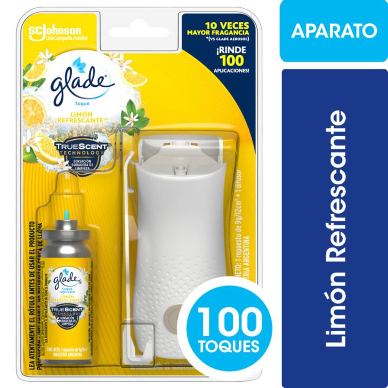 GLADE - Desodorante Ambiental Glade Toque Aroma Limón Un