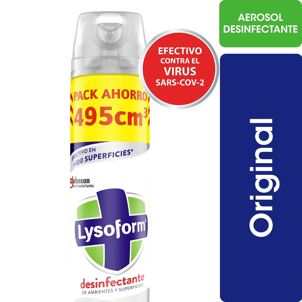 LYSOFORM - Desinfectante Ambiental Original Lysoform 495 ml