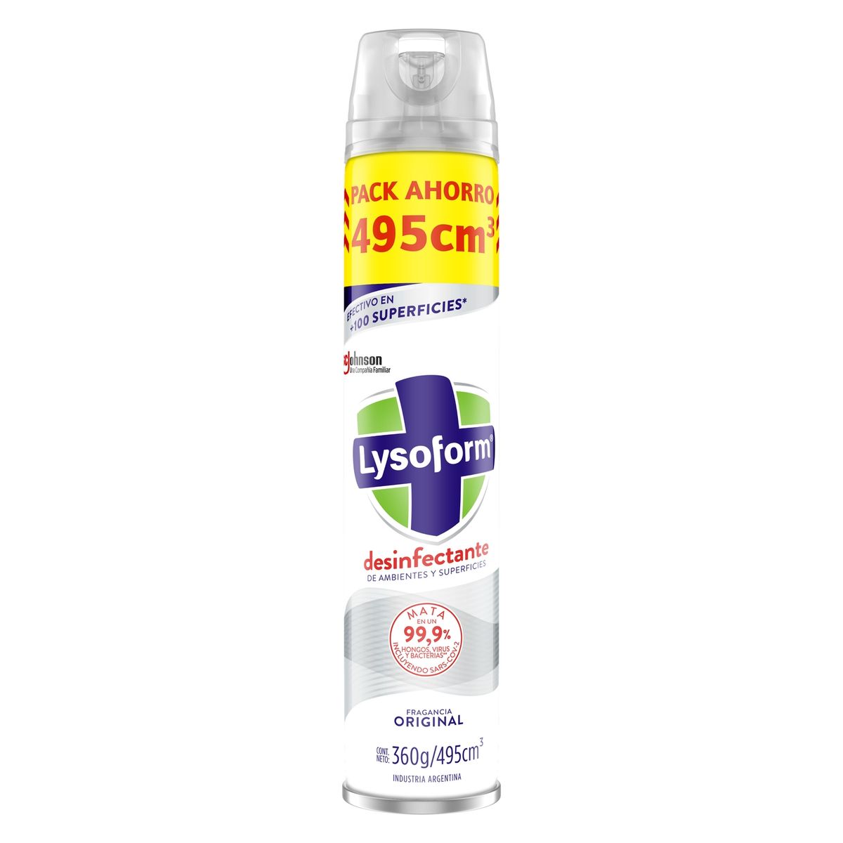 LYSOFORM - Desinfectante Ambiental Original Lysoform 495 ml