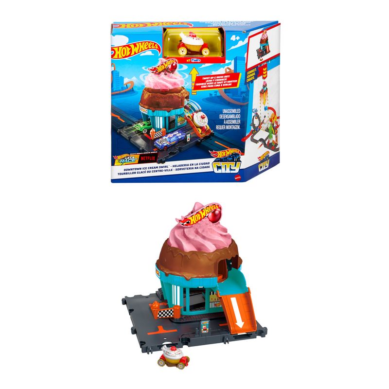 HOT WHEELS - City Pista de Juguete Heladería