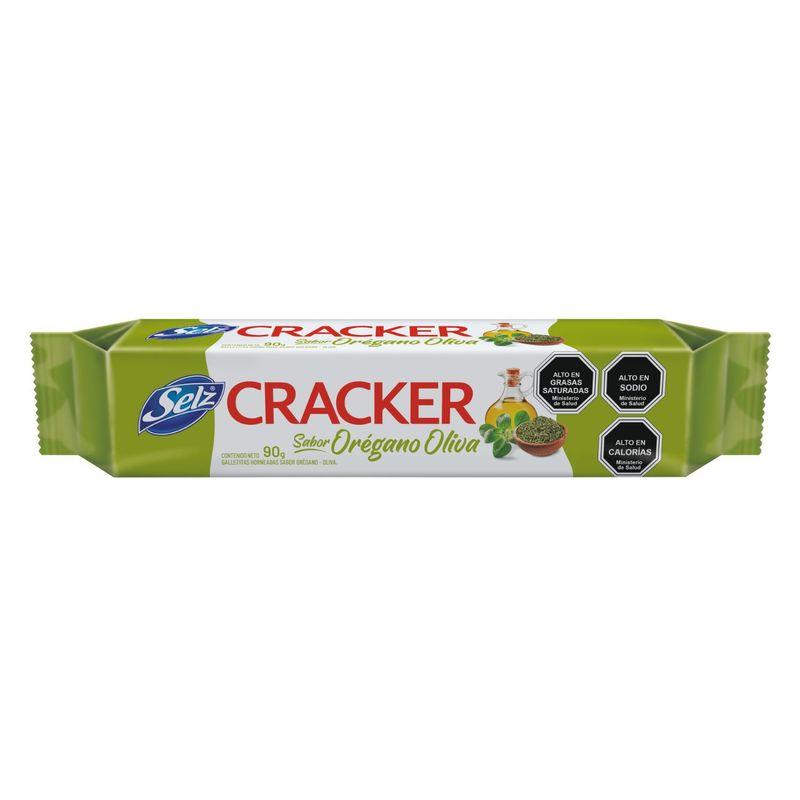 SELZ - Galleta Cracker Sabor Orégano Oliva Selz 90 g