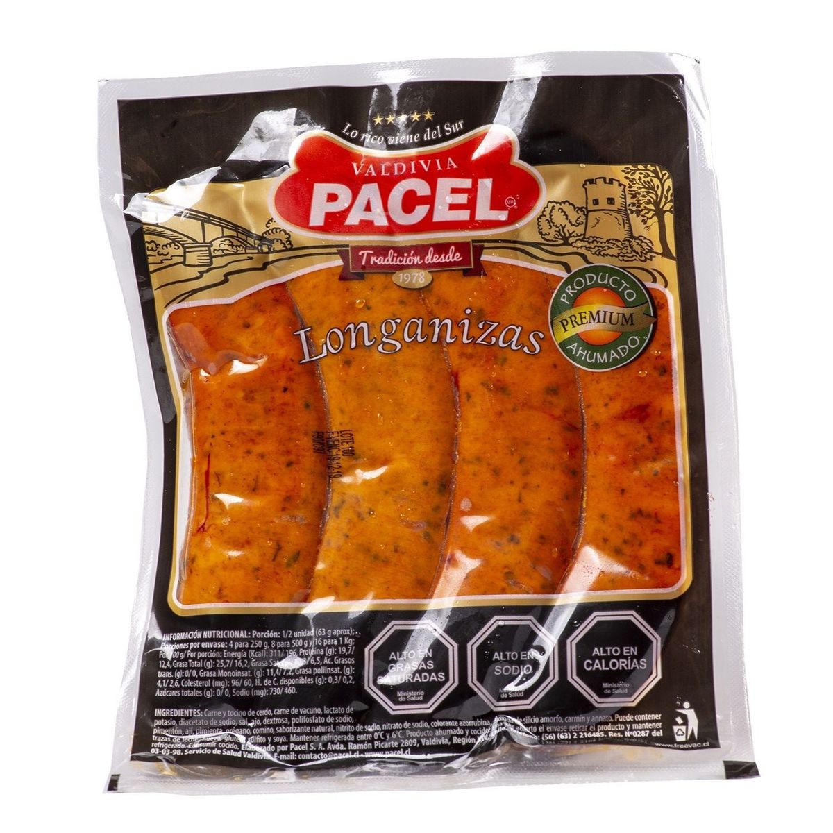 PACEL - Longaniza Artesanal Pacel 500 g