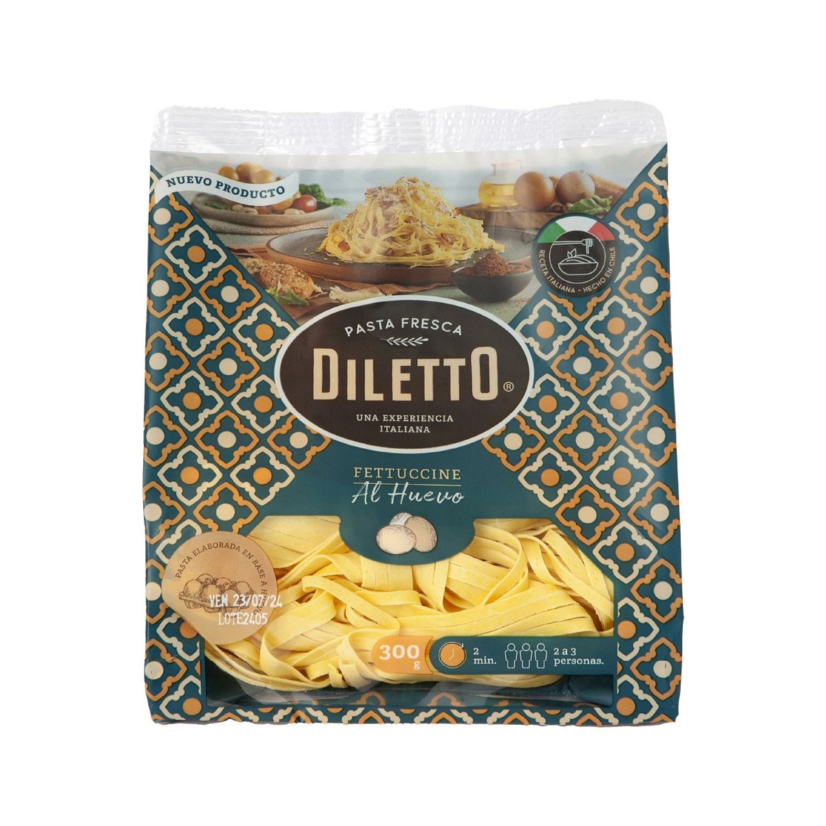 DILETTO - Pasta Fettuccine al Huevo Diletto 300 g