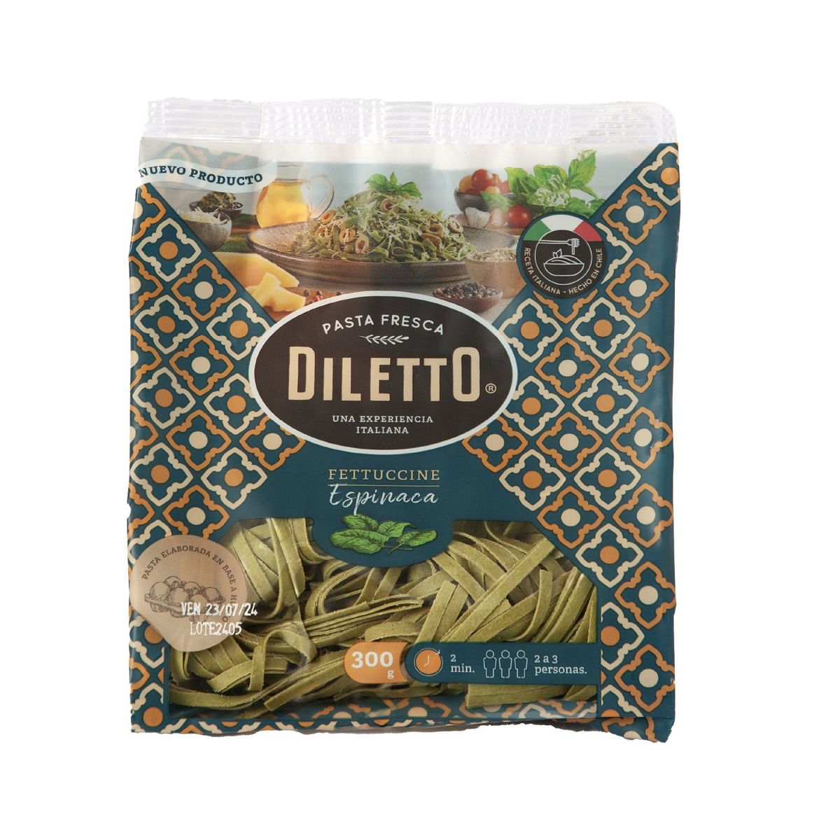 DILETTO - Pasta Fettuccine Espinaca Diletto 300 g