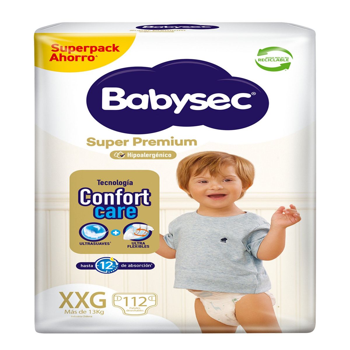 BABYSEC - Pañales Desechables Babysec Súper Premium XXG 112 Un