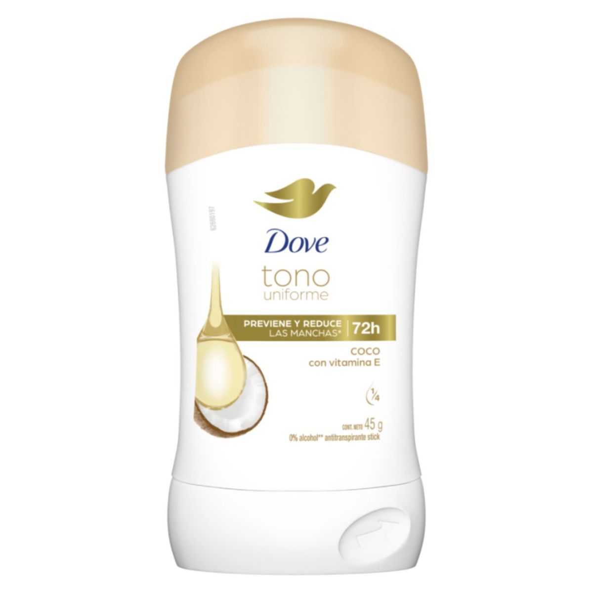 DOVE - Desodorante Antitranspirante en Barra Coco Dove 45g