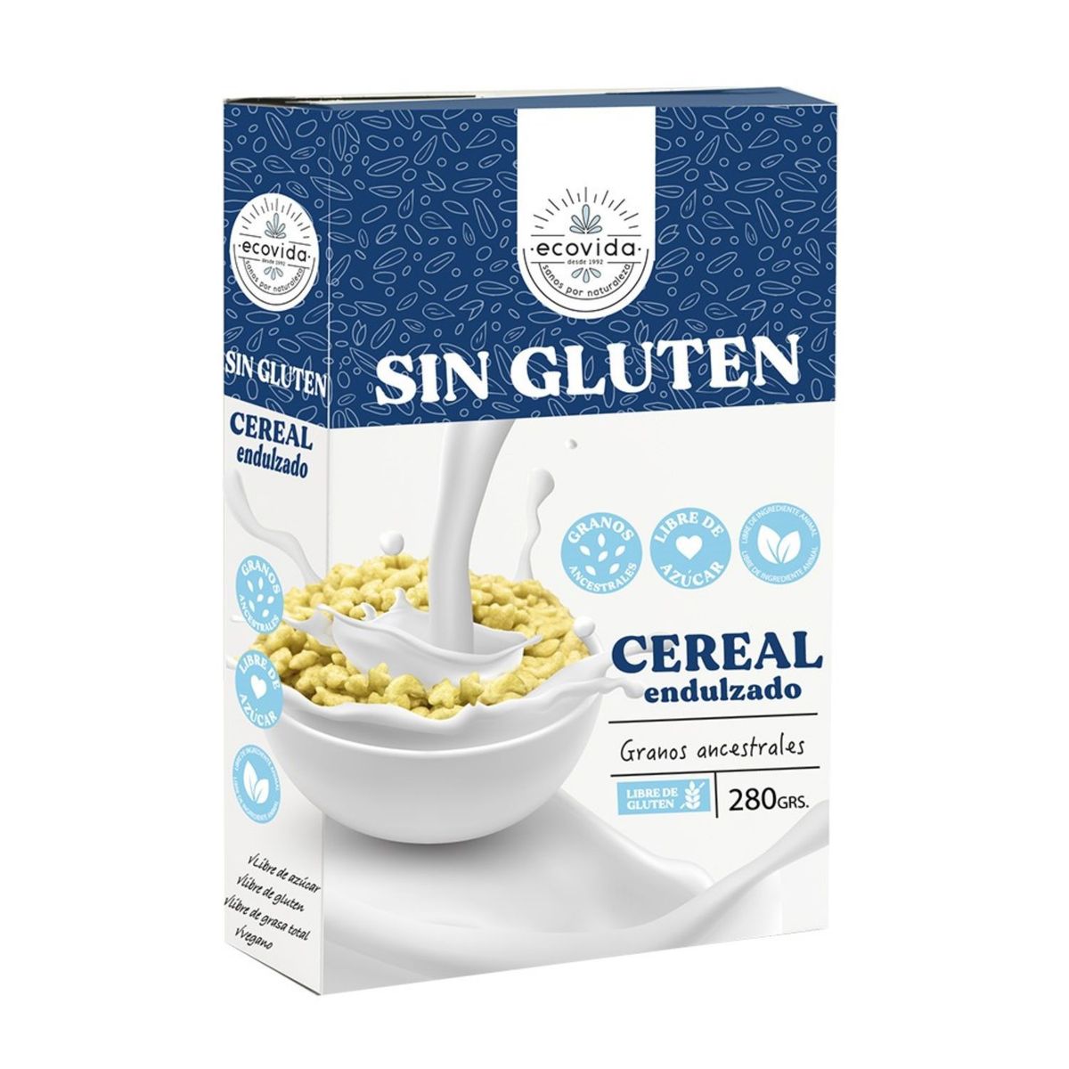 ECOVIDA - Cereal Endulzado Sin Gluten Ecovida 280 g