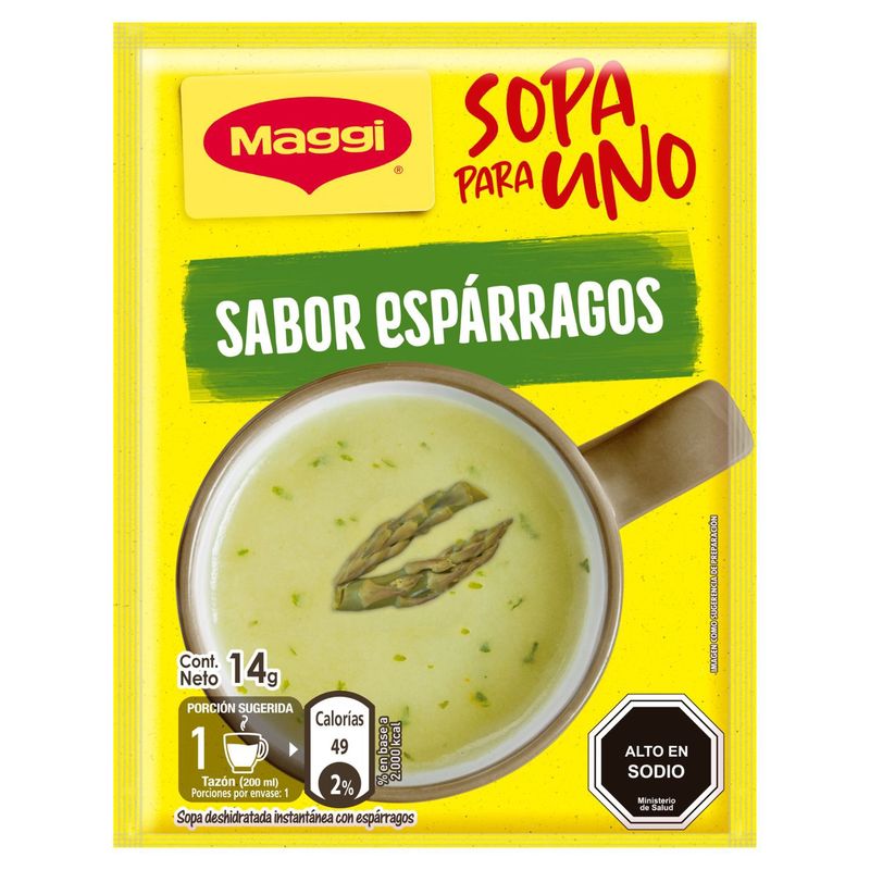 MAGGI - Sopa para Uno Sabor Espárragos Maggi 14 g