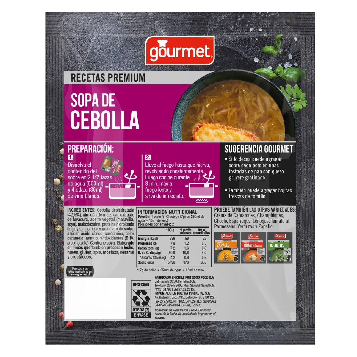 GOURMET - Sopa de Cebolla Gourmet 34 g