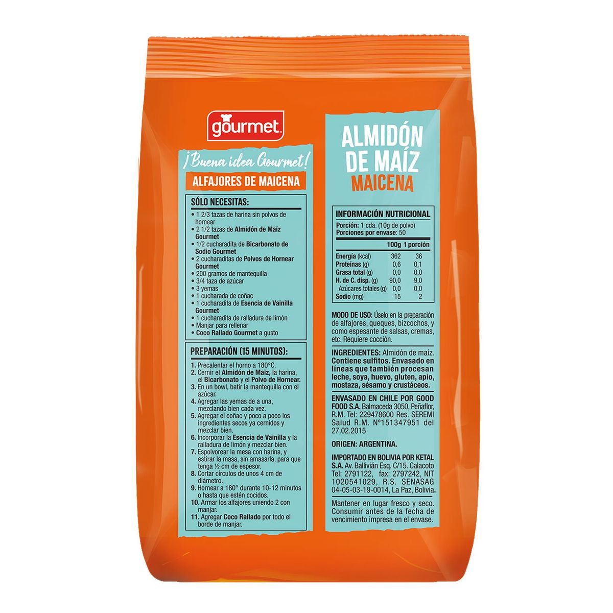 GOURMET - Almidón de Maíz Gourmet 250 g