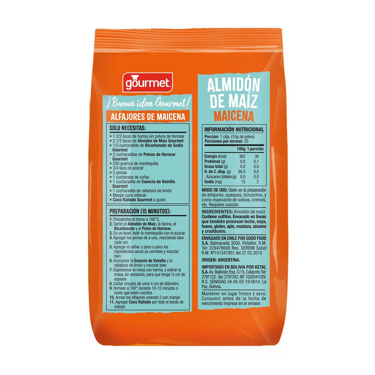 GOURMET - Almidón de Maíz Gourmet 500 g