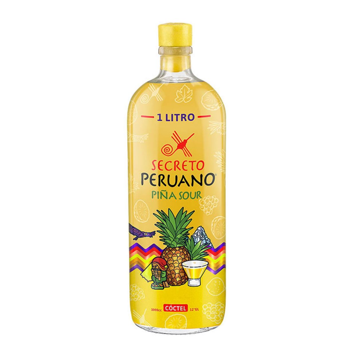 SECRETO PERUANO - Cóctel Piña Sour Secreto Peruano 12° 1 L
