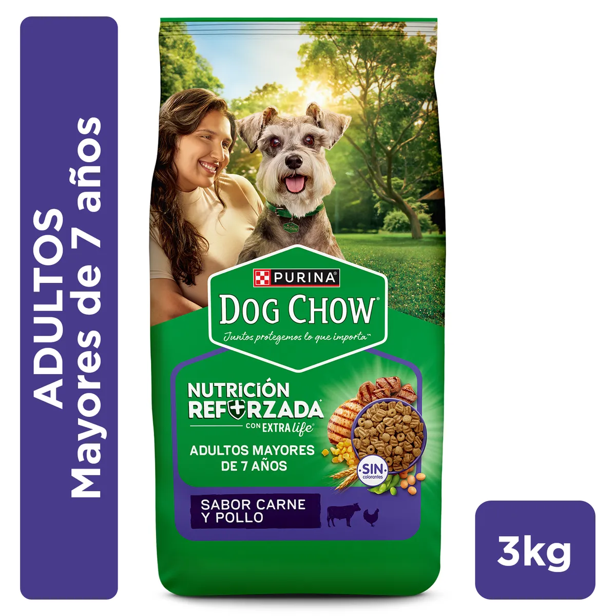DOG CHOW - Alimento para Perros Longevidad Dog Chow 3 Kg