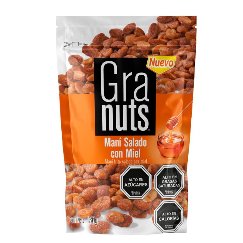 GRANUTS - Maní Salado con Miel Granuts 130 g