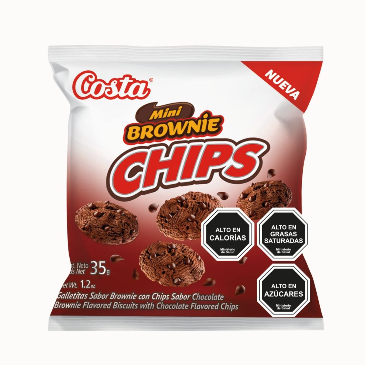 COSTA - Galleta Mini Brownie Chips Costa 35 g