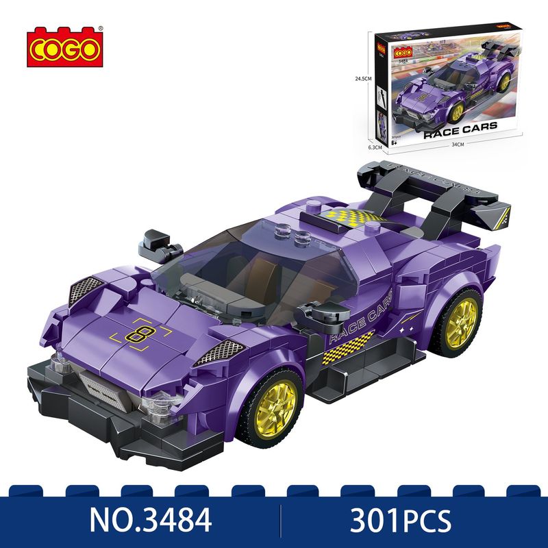 COGO - BLOCKS AUTO MORADO 301PZAS.