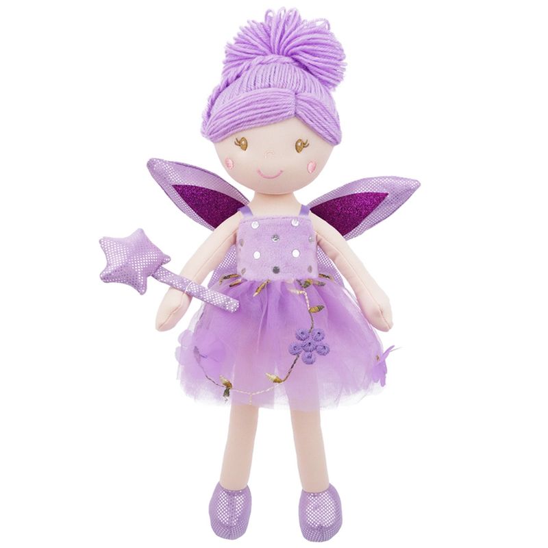 CREATION - MUNECA DE TRAPO HADA MORADA 38CM