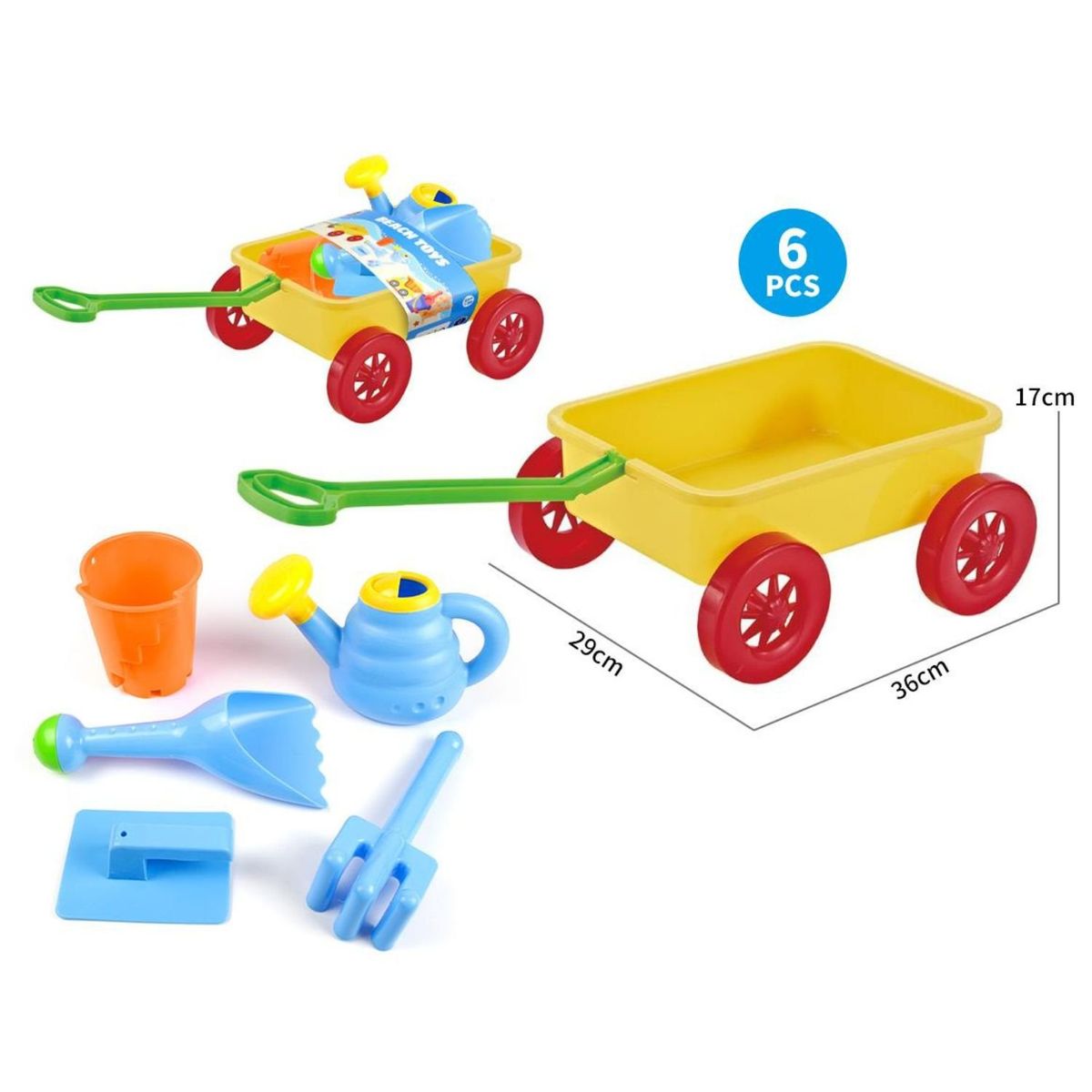 HONG XING - Carrito De Playa 6 Pzas